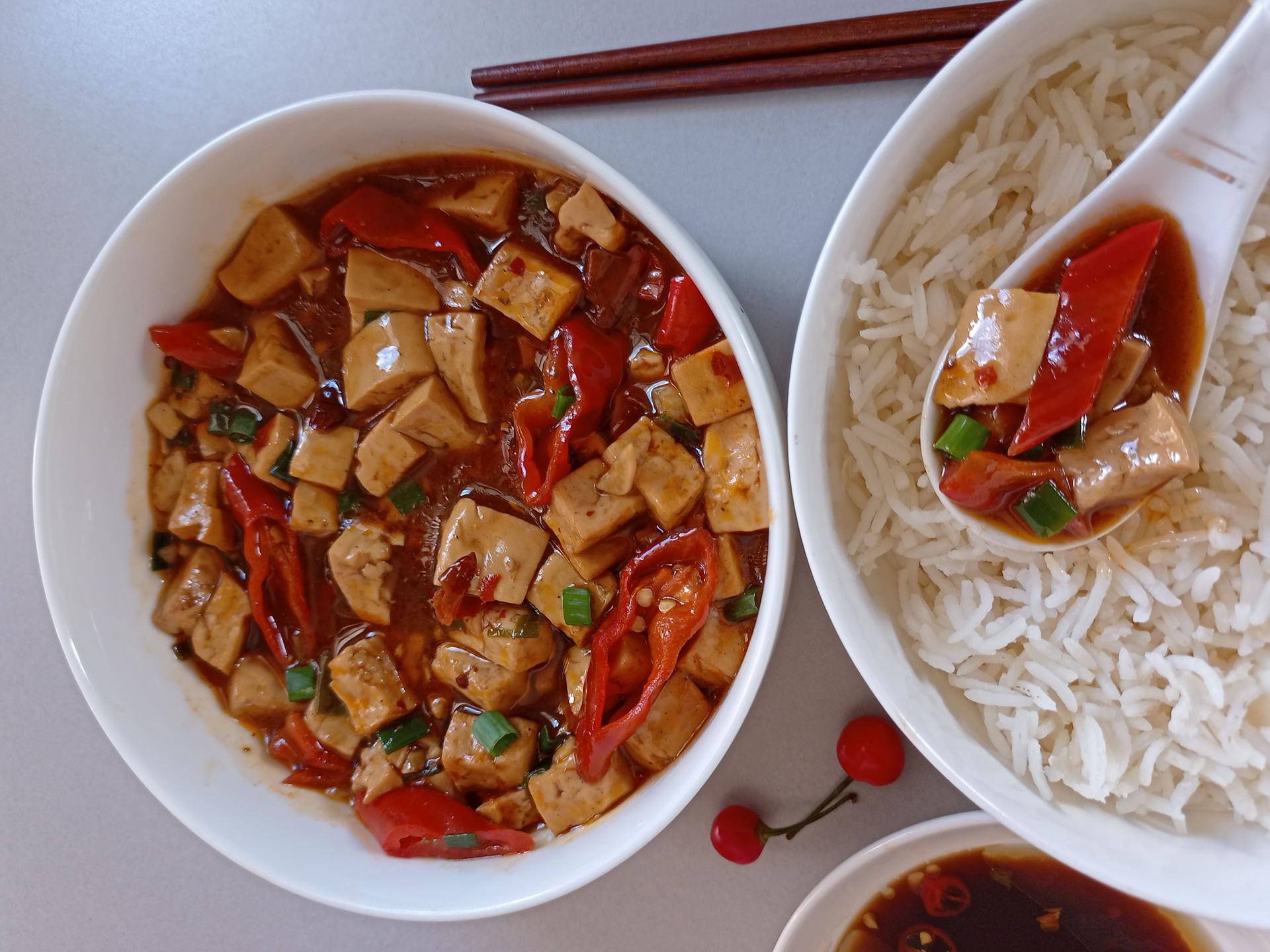 Spicy Mapo Tofu (Vegan)