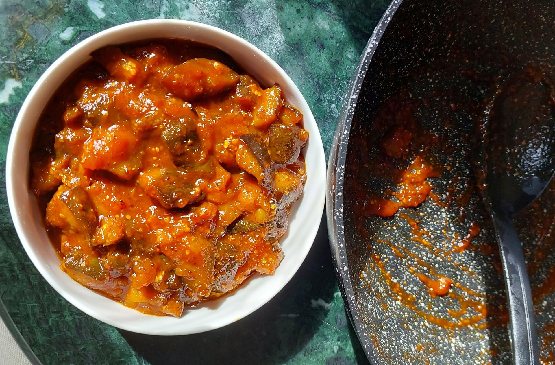 Eggplant Brinjal Pickle - Goa Style